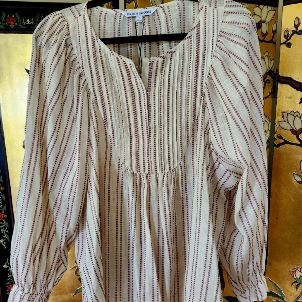 Artist Smock Peasant Blouse L